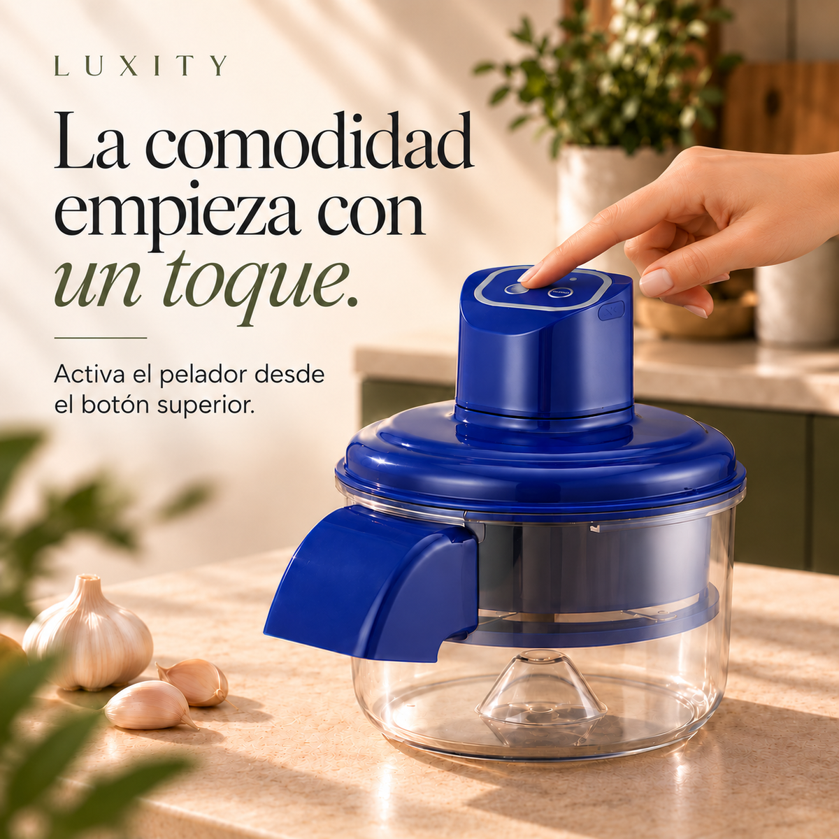 Activación del Pelador Inteligente Luxity desde el control superior